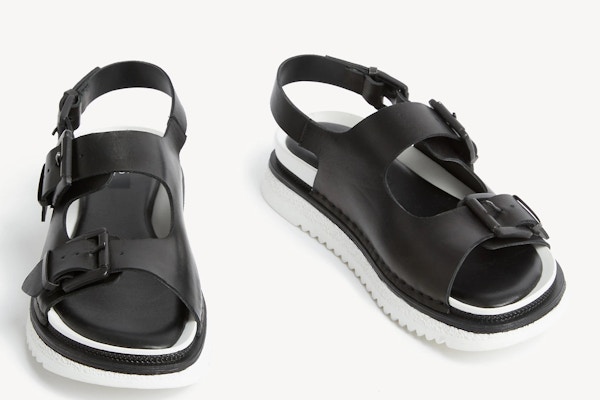 M&S Leather Buckle Flatform Sandals, £55
