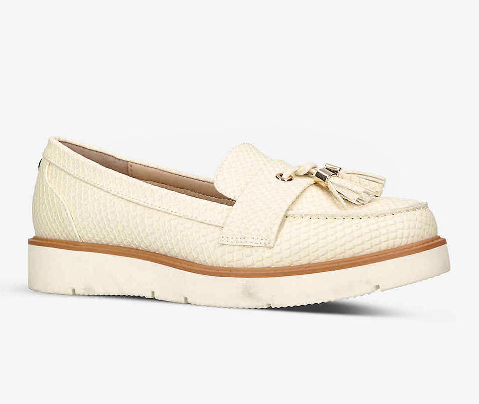 KG Kurt Geiger Morly Croc-Embossed Faux-Leather Loafers, £119