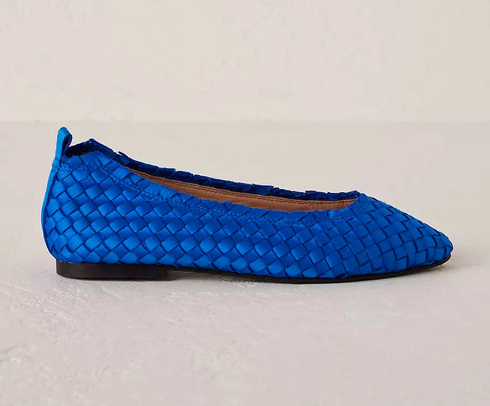 Pixy Woven Ballet Flats. £95