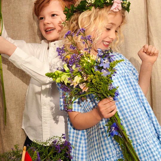 Polarn O Pyret Gingham Check Kid’s Dress, £40