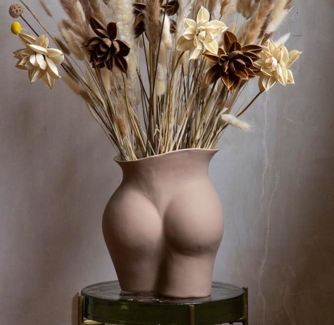 Rockett St George Raw Ceramic Clay Best Bottom Vase, £37