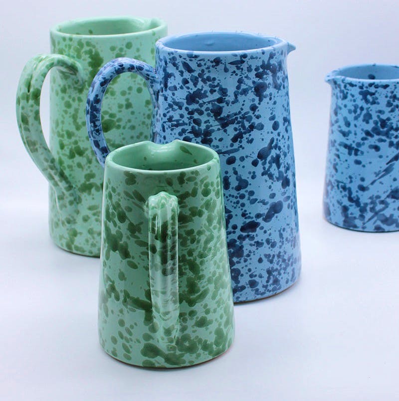 Willow Crossley Splatterware Pitcher, £80