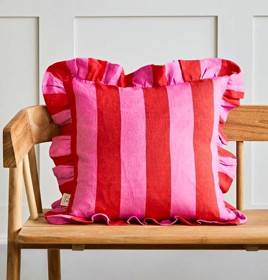 Rose & Grey Cushion With Inner, £89