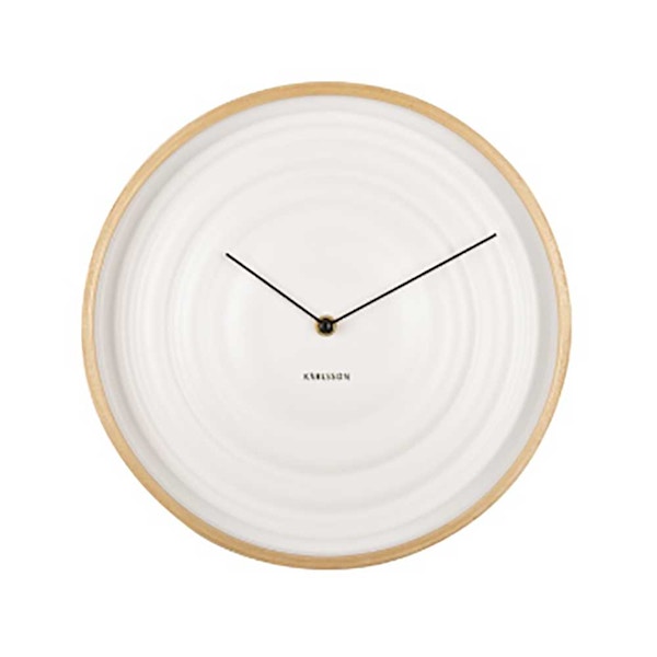Lenleys Home Scandi Ribble Wall Clock – White, £39