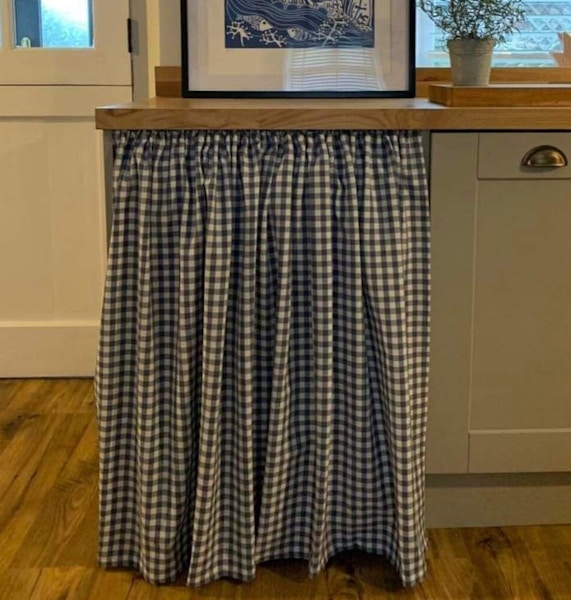 The Scullery Co Gingham Hideaway Curtain, £44.95