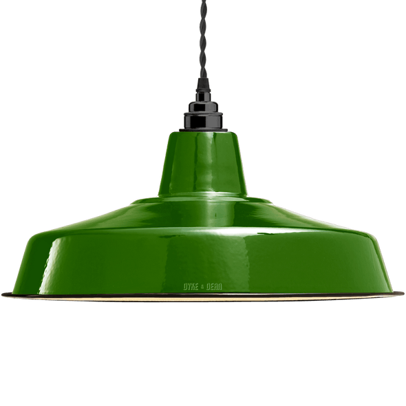 Dyke & Dean Large Green Enamel Shade, £65