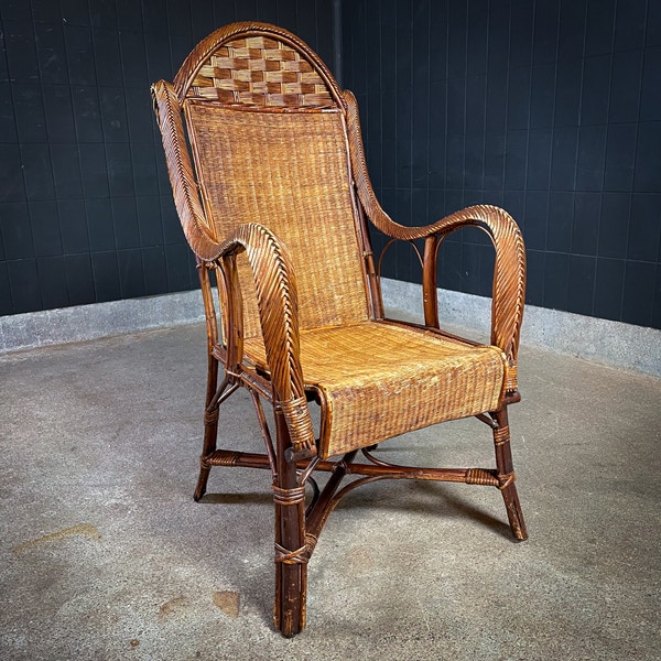Vinterior Dutch Rural Armchair Made Of Reed And Seagrass Early 1900, £245 Each