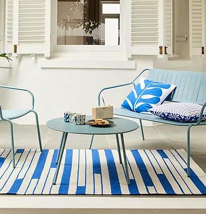 John Lewis Round Metal Garden Coffee Table, 70cm, £59