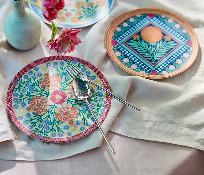 Anthropologie Ellen Merchant Melamine Dinner Plate, £6