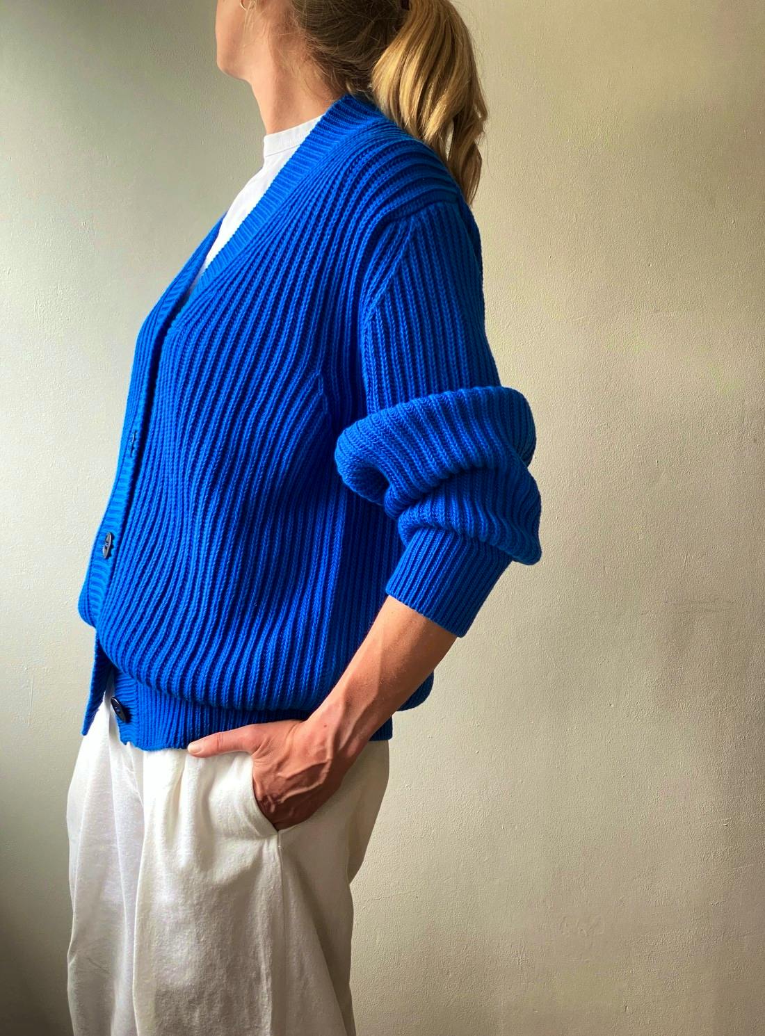 Charl Knitwear Mellis. Cobalt Blue, £254