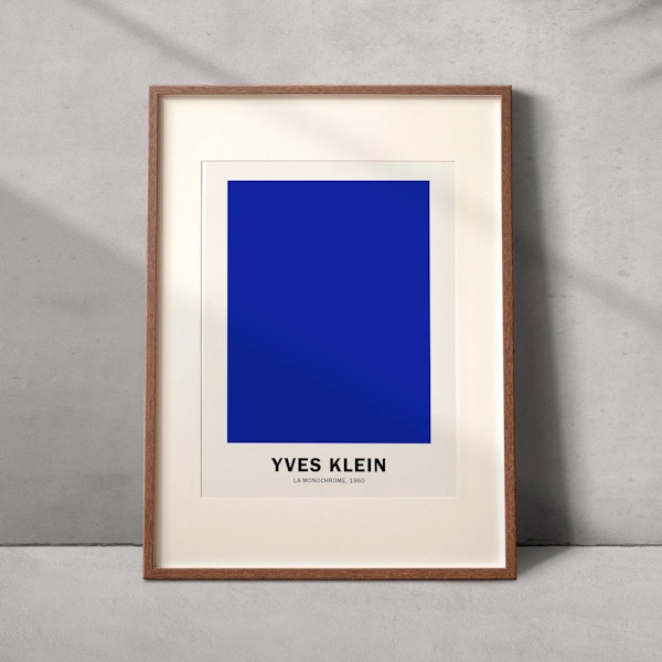 Etsy Yves Klein Blue Fine Art Poster, from £10.41