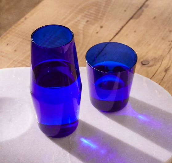 R+D Lab Luisa Bonne Nuit Glass Carafe And Tumbler Set, £142