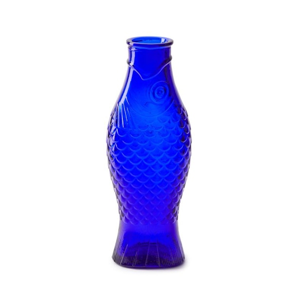 Serax Exclusive Fish&Fish Bottle in Cobalt Blue, £32