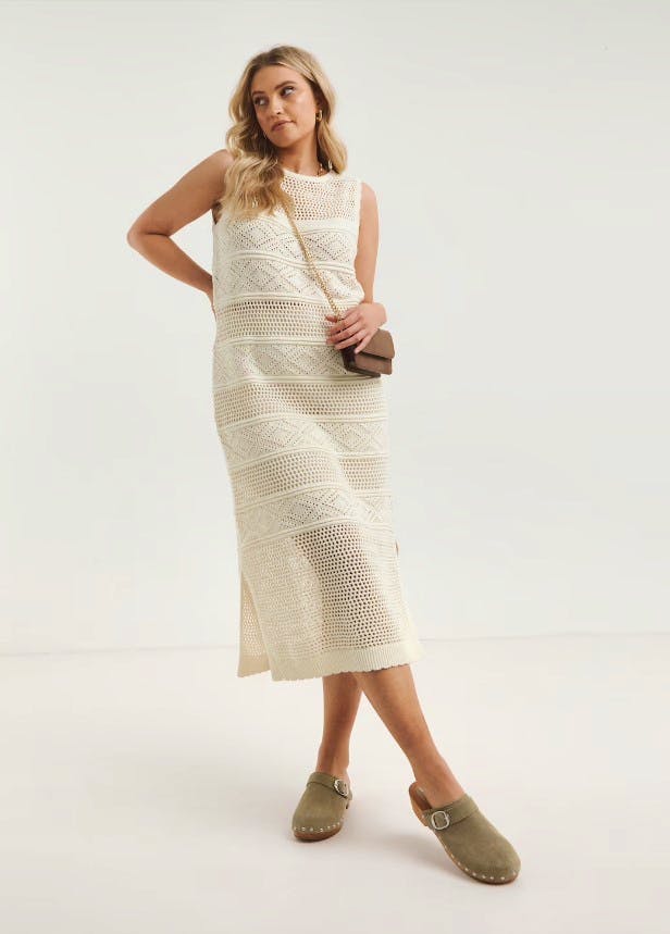 Simply Be Crochet Midaxi, £38