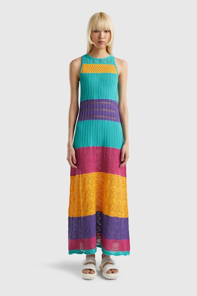 United Colors of Benetton Striped Knit Dress, £90