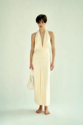 Draped Midi Dress