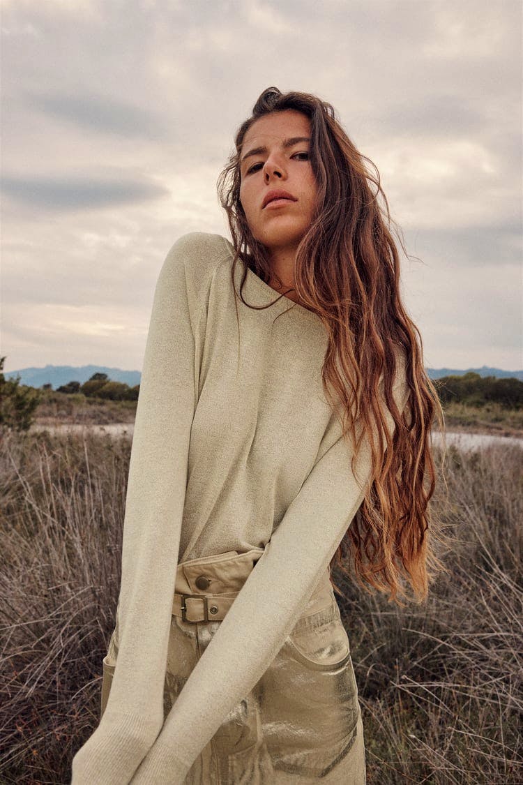 Metallic Thread Knit Sweater £22.99