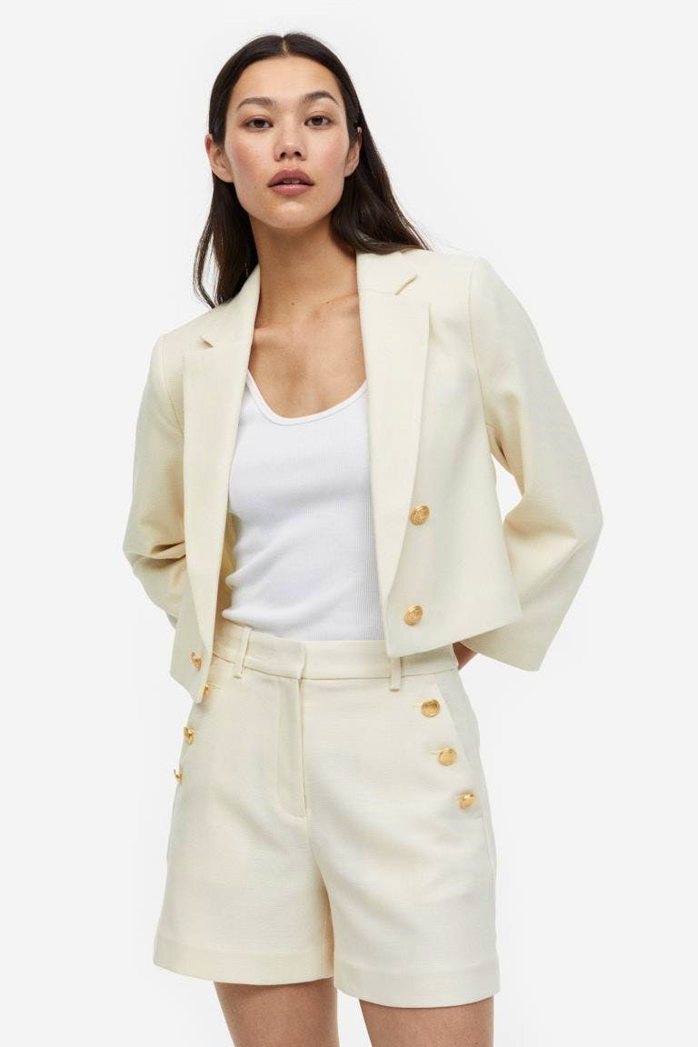 Cropped Double-Breasted Blazer £39.99