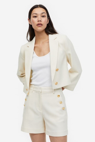 Cropped Double-Breasted Blazer £39.99