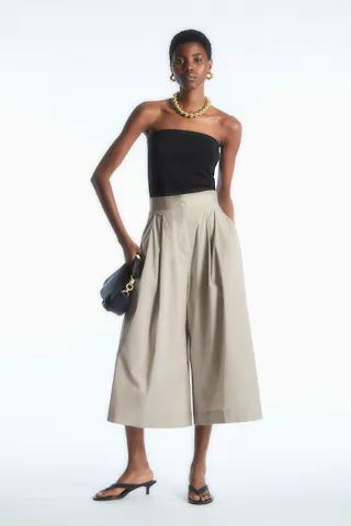 Pleated Tailored Culottes