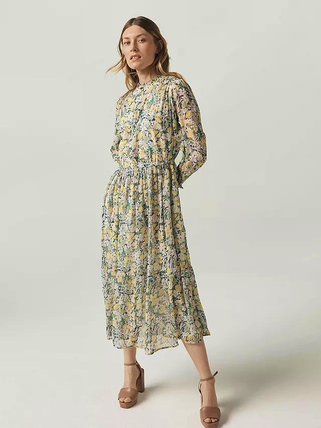 Floral Chiffon Midi Dress £65