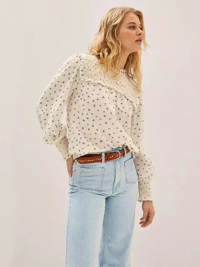 Floral Print Smocked Blouse £32.99