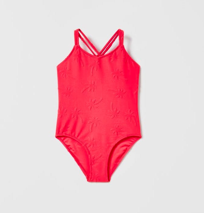 Zara Palm Tree Jacquard Swimsuit, £16.99