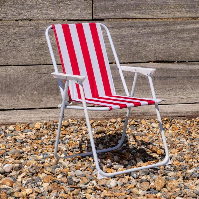 Rinkit Folding Portable Deckchair, NOW £12