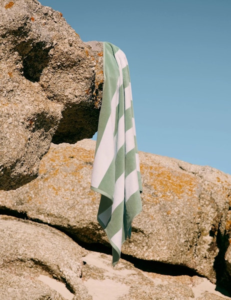 M&S Pure Cotton Sand Resistant Striped Beach Towel, £17.50