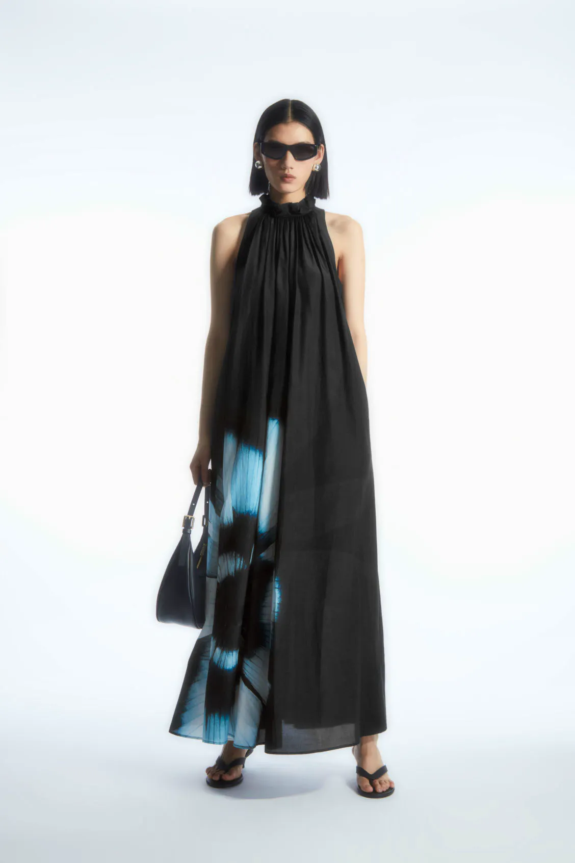 cos the silk scarf dress cos Beige The Silk Scarf Dress UK 6
