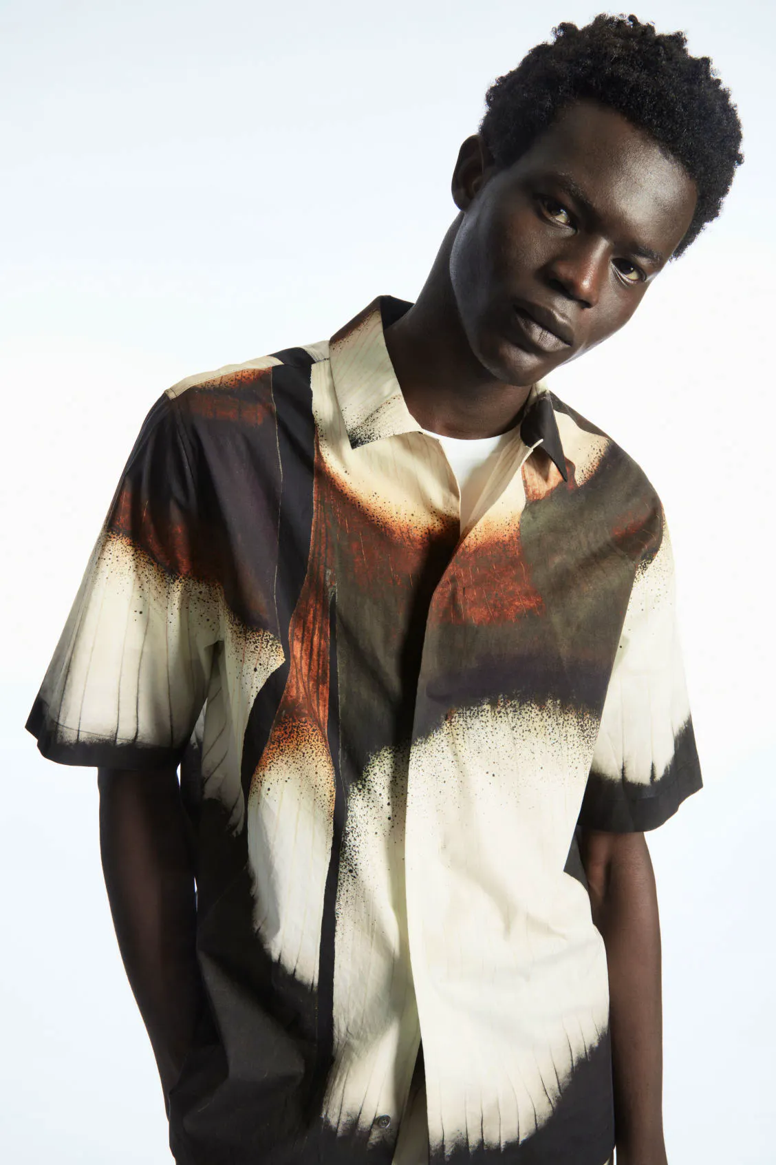 Digital-Print Floral Short-Sleeve Shirt £69