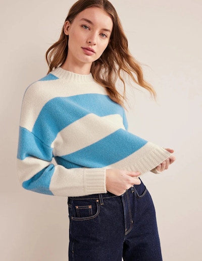 Boden Brushed Wool Cropped Jumper, NOW £66