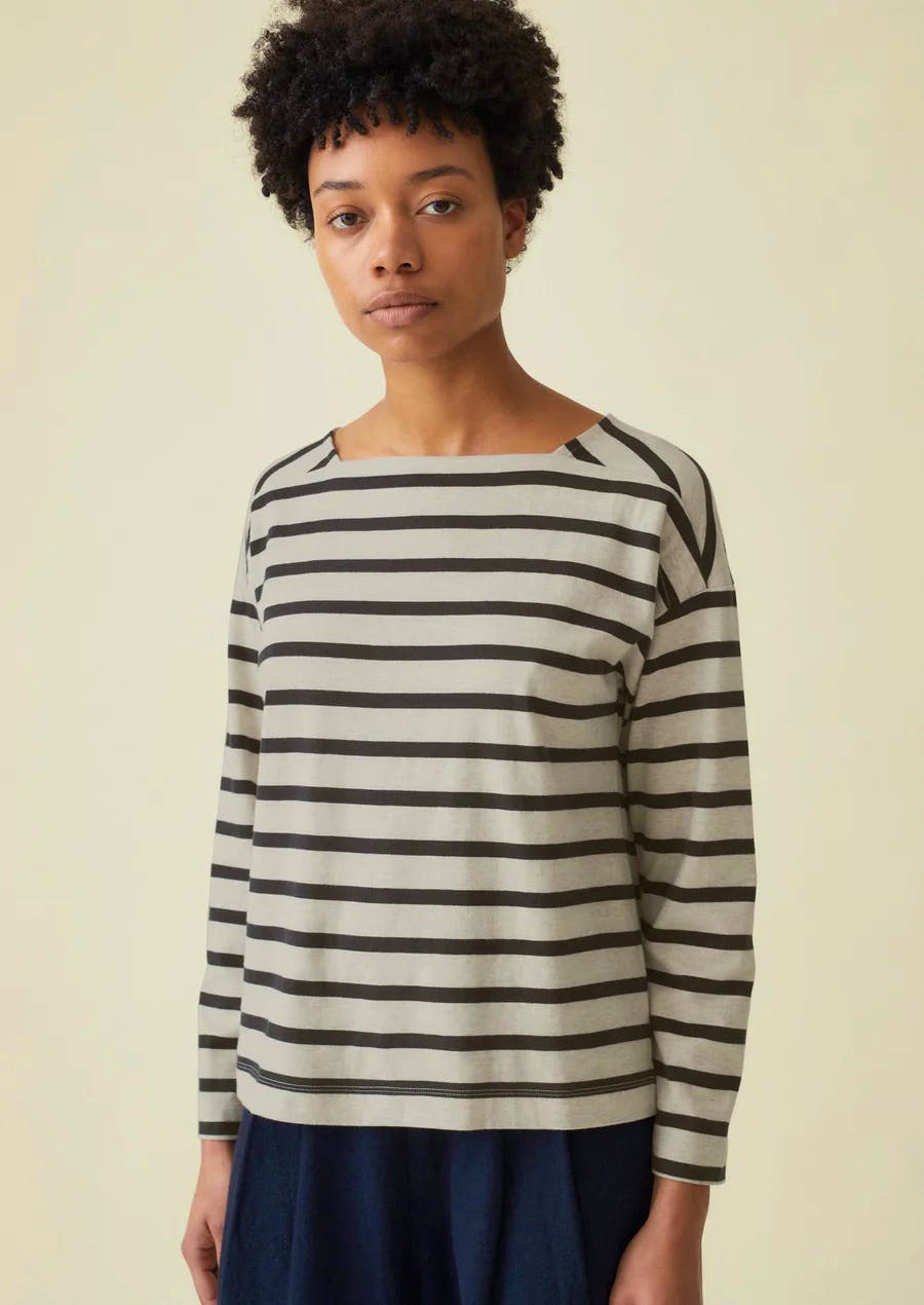 TOAST Breton Stripe Cotton Tee, £95