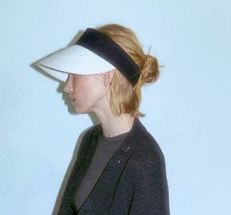 Zara Contrast Raffia Visor, £15.99