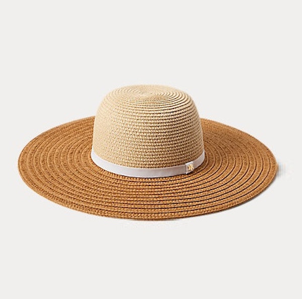 Ralph Lauren Colour-Blocked Packable Straw Sun Hat, £79