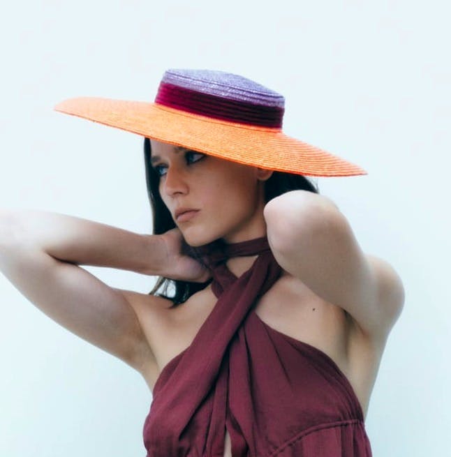 Zara Raffia Wide Brim Hat, £59.99