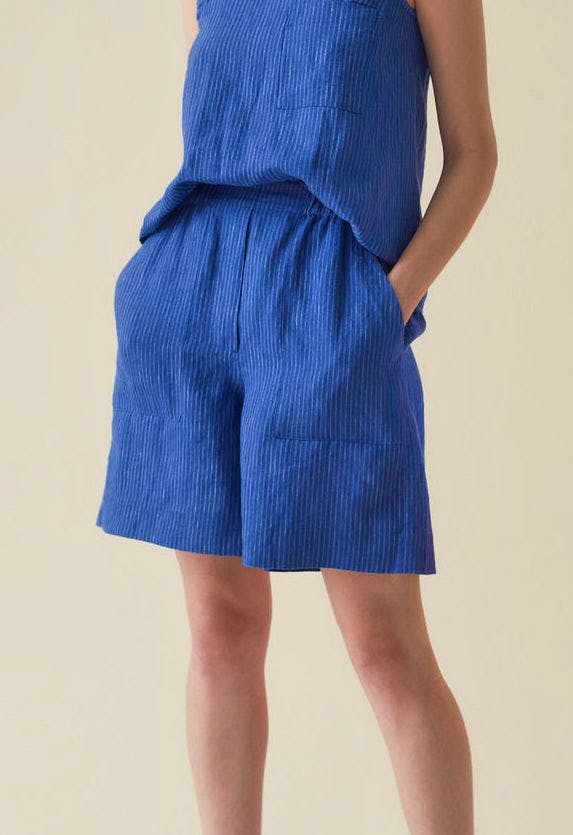 Toast Sail Stripe Linen Shorts, £99