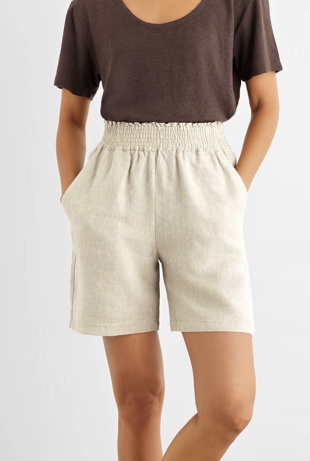 Iris & Ink Mariana Linen Shorts, £125