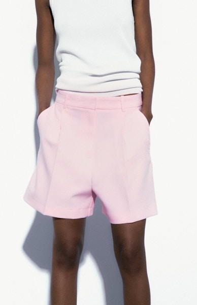 Zara Darted High Waist Bermuda Shorts, £29.99