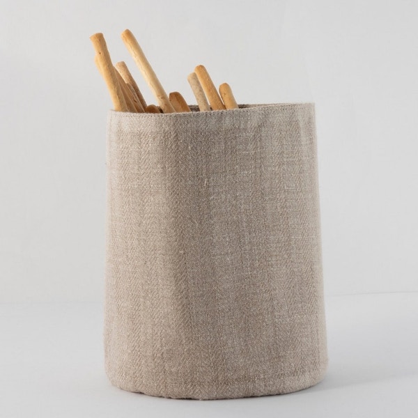 Etsy Natural Linen Bread Basket, £18.35