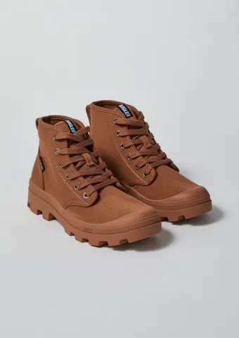 Aigle Recycled Cotton High Top Trainers