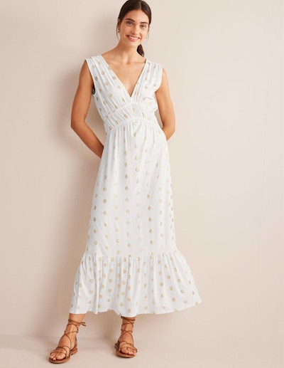 Smocked Jersey Maxi Dress NOW £63