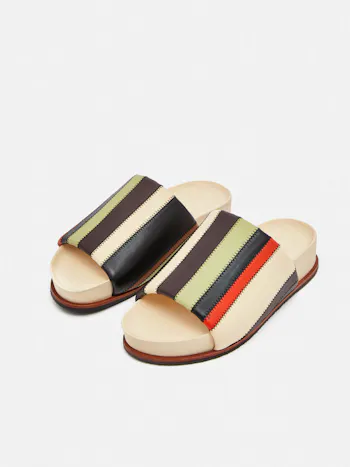 Collagerie Striped Mule