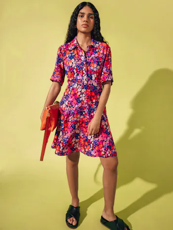 Rave Floral Tea Dress
