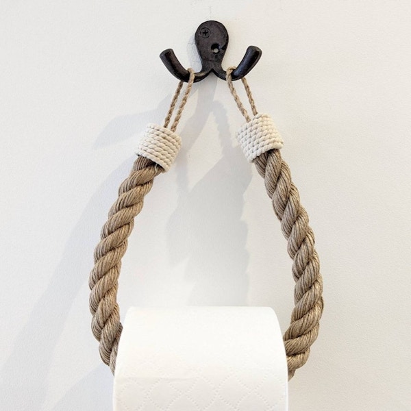 Etsy Rope Toilet Roll Holder, £12.99