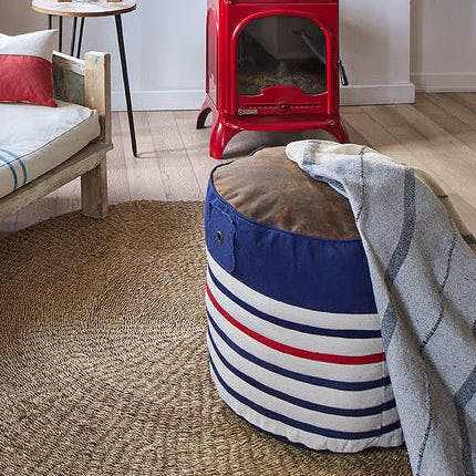 Batela Striped Pouffe, £95