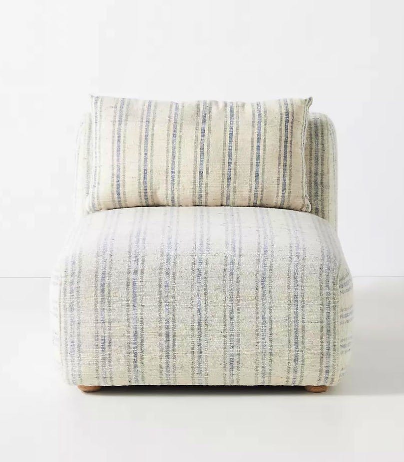 Anthropologie Boro Stripe Kori Modular Armless Chair, £598