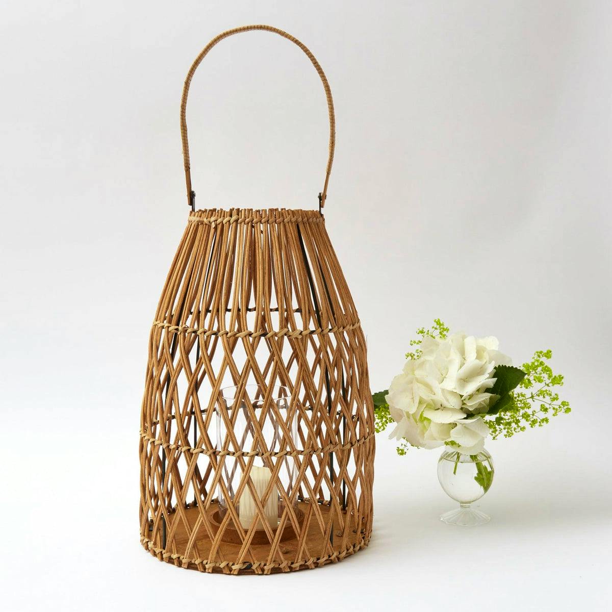 Mrs Alice Large Rattan Lantern, NOW £68