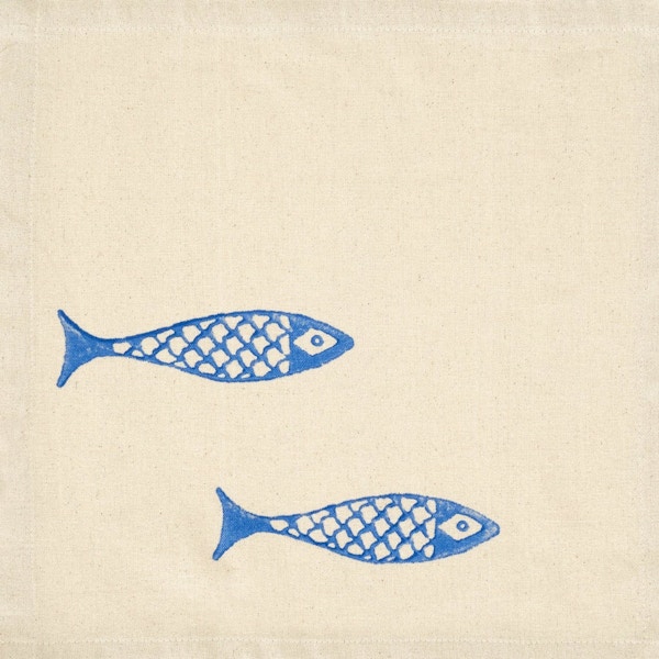 Sazy Fish Printed Napkins (Set of 4)