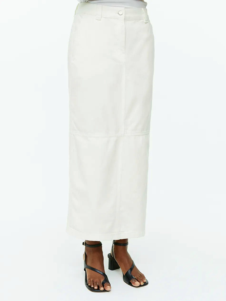 Arket White Denim Maxi Skirt, £69